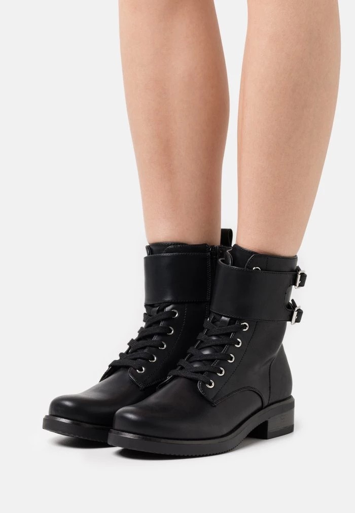 Bottines ANNA FIELD Anna Field Lace-up Ankle Boots Noir Femme | QOO-5029282